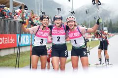 Deutscher Dreifach Erfolg der Juniorinnen beim Sommerbiathlon in Ruhpolding 2022
